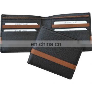 Gents Wallet in Black and Tan