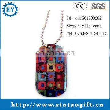 Worldwide Regional Feature customize colorful dog tag pendant