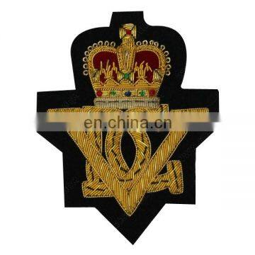 hand embroidery bullion badges with custom designs