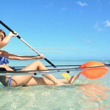 Full transparent kayak, clear kayak, crystal kayak, polycarbonate kayak, clear canoe, transparent canoe, crystal kayak