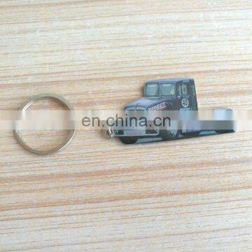 custom promotional off- set printing truck car design metal keyring