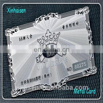 custom design blank sublimation aluminum cards