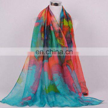 Scarf Factory Bulk Wholesale China Woman's Voile Scarf photo-4