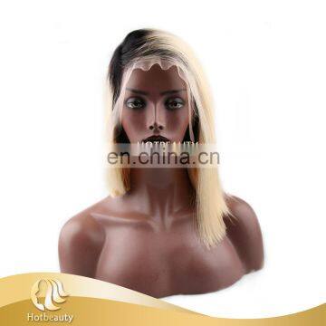 1b/613 color virgin qualiry blonde frontal handmade lace wig