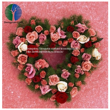 china factory artificial flower wreath for christmas decoration
