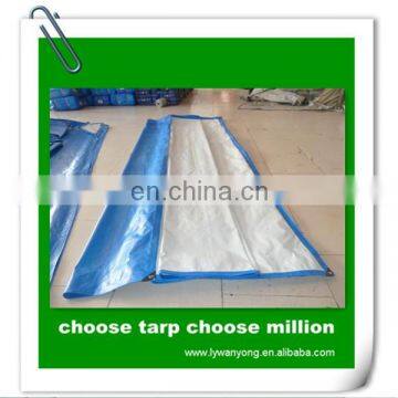 135gsm blue white cheap pe roofing cover tarpaulin price linyi tarpaulin factory