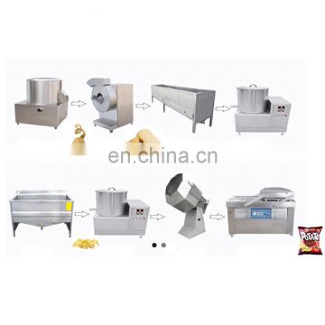 100kg/h semi automatic frozen french fries processing plant potato chips production line