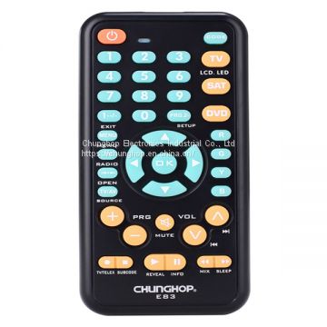 E83 TV/SAT/DVD 3 in 1 Universal Infrared TV Remote Control