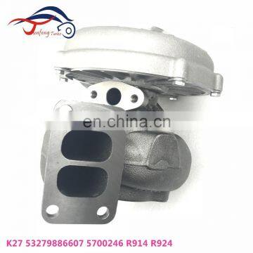 K27.2 Turbo 53279886607 5700180 5700246 original turbocharger for Liebherr, Mercedes Benz with D924TIEA2 Engine