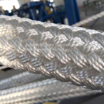 RECOMEN supply 8 inch machine polyester braided for ship pp rope diameter 150mm