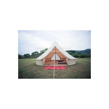 5m Canvas Bell Tent With Double Door  5m Teepee Canvas Tent   Double Door Indian Tent supplier