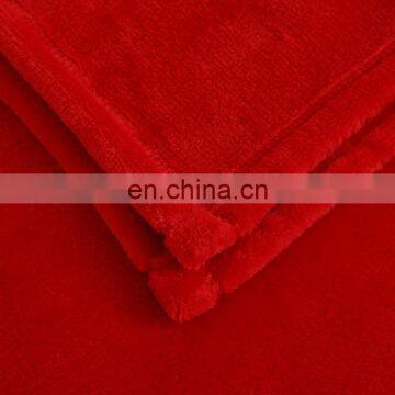 TEX-CEL OEM Worm Touch Super Soft Polyester Winter Red Flannel Fleece Blanket photo-4