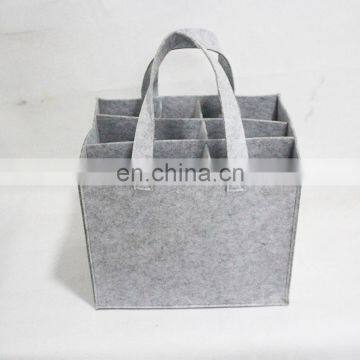 Super Quality Medium Size Felt Holder Wine Bottle Carrier Bag photo-6