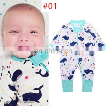 50styles Newborn Boy Clothes for babies Toddlers Long Sleeve Floral Print Baby Girl Children's Overalls Pyjamas Kids Clothing