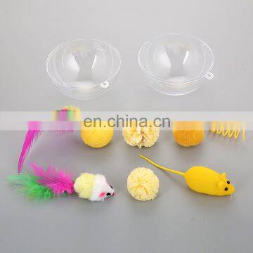 CHRISTMAS TIME!!!!!! Wholesale Custom Free Samples Mouse Fish Shape Plush Pet Cat Toy Balls Set Pack With Catnip photo-3