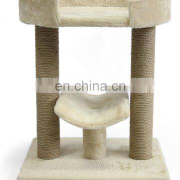 China Wooden Small Cat Tree Floor to Ceiling Cat Tree Cat Tree Condo Tower