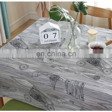 Washable Cotton Linen Tablecloth Tree-ring Pattern Table Cloth Wholesale
