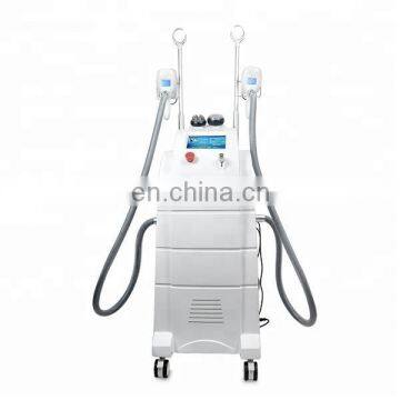 2018 Vertical Cool Tech 4 Handles Cryolipolysis Face Body Slimming Machine With Antifreeze Membrane