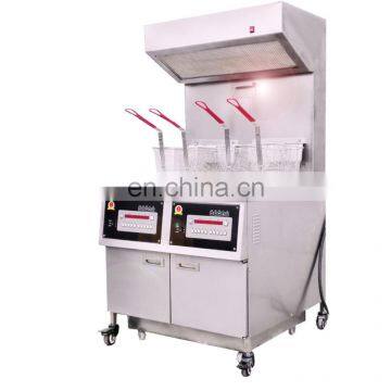 Cheap price wholesale chips fish chicken gas fryer with 2 basket