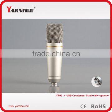 Condenser USB Microphone set, Large capsule condenser USB microphone--Yarmee                        
                                                Quality Choice