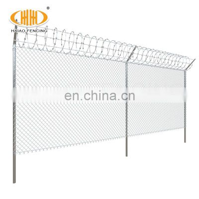 Factory Supply Galvanized Security Chain Link Fence