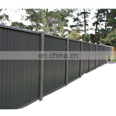 Low Carbon Steel Security Powder Coated Fencing Panels Color Steel Fence