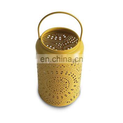 Most popular iron metal home decorative lantern moroccan lantern led candle holder