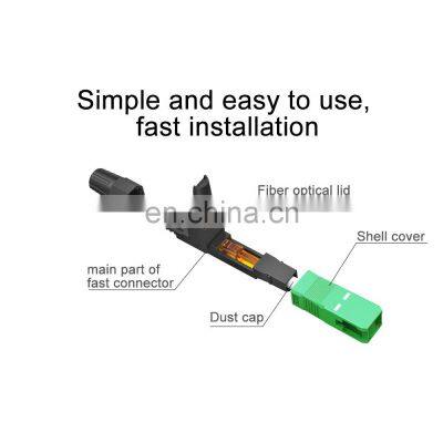 Mechanical SC APC SC UPC Fiber Optic Fast Connector Ftth Quick Connector Assembly Connector photo-3