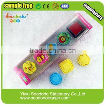 Stamp eraser promotion stationery for kids