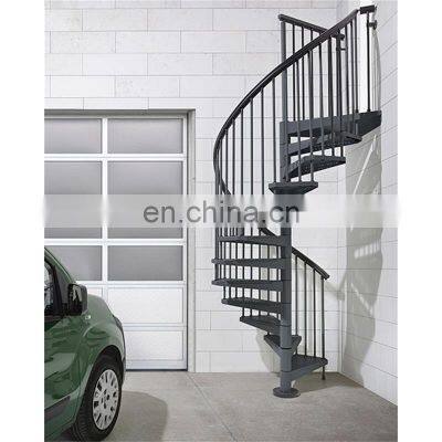 Prefab Glass Spiral Staircases With Wood Tread