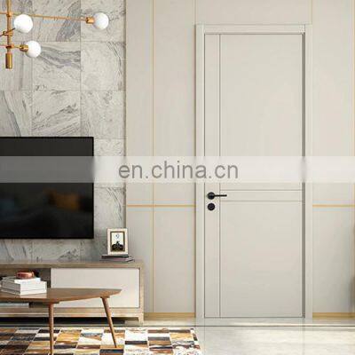 Waterproof wpc door design wood plastic composite wpc door in Guangzhou