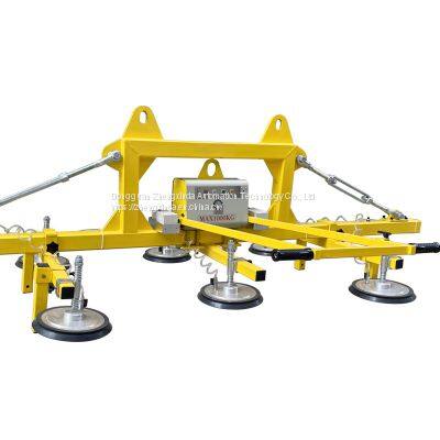 Zhengxinda Load 1600 kg Laser Cutting Upper and Lower Material Suction Cup Plate Suction Crane Iron Plate Electric Suction Cup photo-4