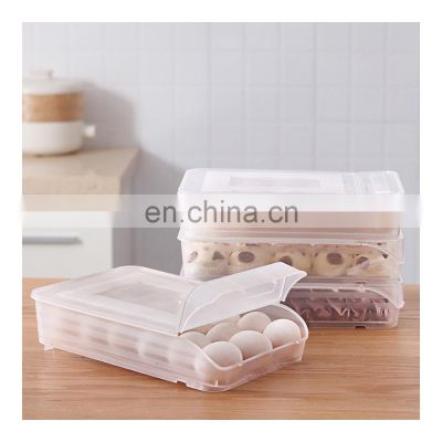 Kitchen Home Refrigerator Storage Plastic Egg Holder Box Container Dispenser Case