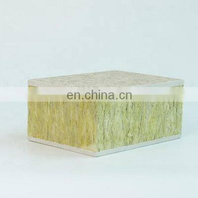 75mm Soundproof Fireproof Decorative Color Insulated Fiber Exterior Cement Wall Cladding Rock Wool Panels Sandwich Boards photo-5