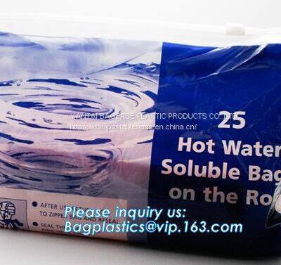 PEVA Water Soluble Plastic Laundry Bags, Recycle Bag, Cold Water Soluble Dissolvable Plastic Bags PVA Bag photo-3