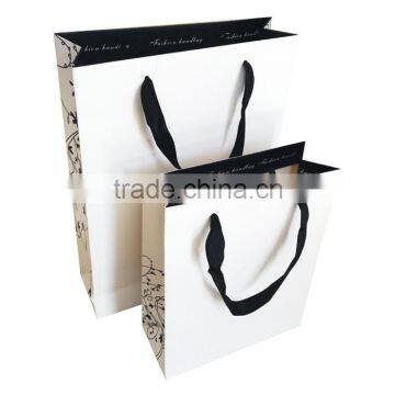 white fashion paper shopping bag