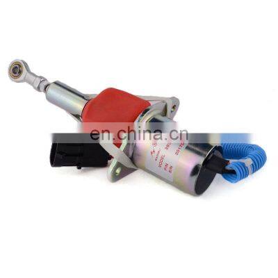 24V diesel engine stop solenoid valve 3930234 6734-81-9140 for 6D114 6CT PC300-7 PC350-7  Excavator parts