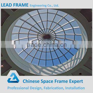 Column Free Steel Space Frame Glass Atrium Roof