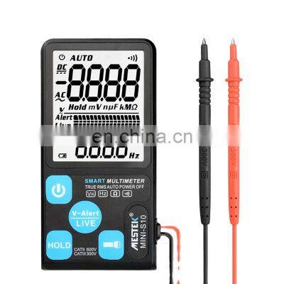 Factory Price Mestek Smart Multimeter MINI-S10  600V Voltage Current Resistance Tester Multimeter Tester True RMS Multimeter