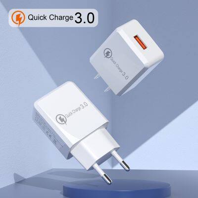 Single USB QC3.0 Mobile Phone Fast Charger Type-C Travel Fast Charge Adapter 5V3.5A European and American Standard