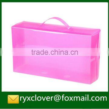 Wholesale high quality PP plastic clear packaging boxes/shoe packing boxes