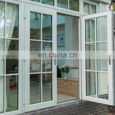 Wholesale Foshan Customized Cheap Exterior Swing Casement interior double French UPVC Door