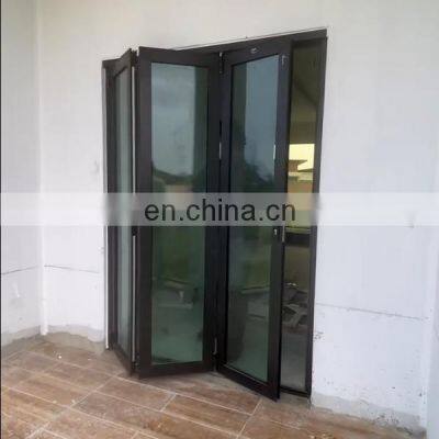 modern aluminium glass doors for houses patio french door aluminum Bi-fold folding door