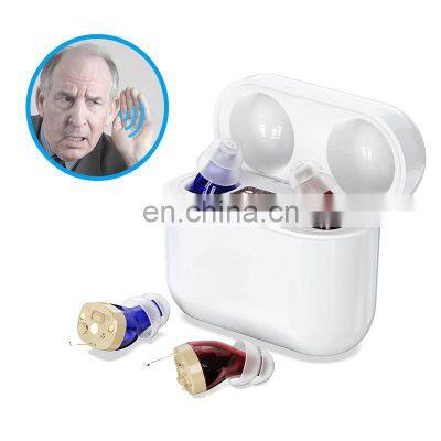 New Arrival CIC Hearing Aid Faceplate Rechardgable Digital Hearing Aids With Digital Display For Mild To Moderate Hearing Loss