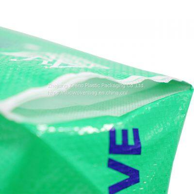 Polypropylene Woven Sacks India Factory High Quality Very Competitive Prices White Color With Green Liner Bag