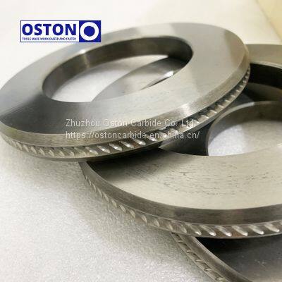150x90x15mm RO/RT/FO/CA/PR Tungsten Carbide Three Indented Rollers for Deformed Bars in Steel Plant