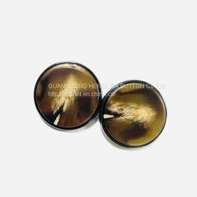 2023 custom OEKO-TEX gold alloy Hand Sewing Button for coat