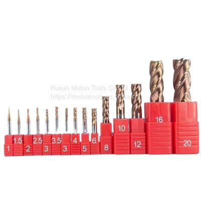 2/4/6 Flute HRC 45 55 65 Solid Carbide End Mill for Metal Machining With Coating AlTiN TiSiN AlTiSiN photo-3