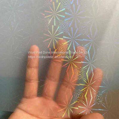 Holographic Coated Overlay Film for Cards