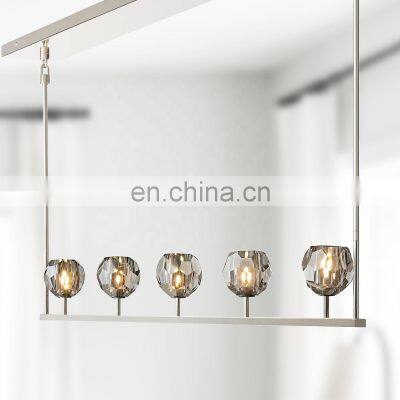 Modern Crystal Molecular Chandelier ceiling Lighting Fixture for Living Room Bedroom Dining Room kitchen island Foyer Lobby